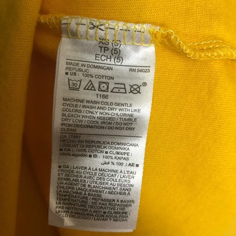 Old Navy Girls Yellow Graphic Short Sleeve XS(5)